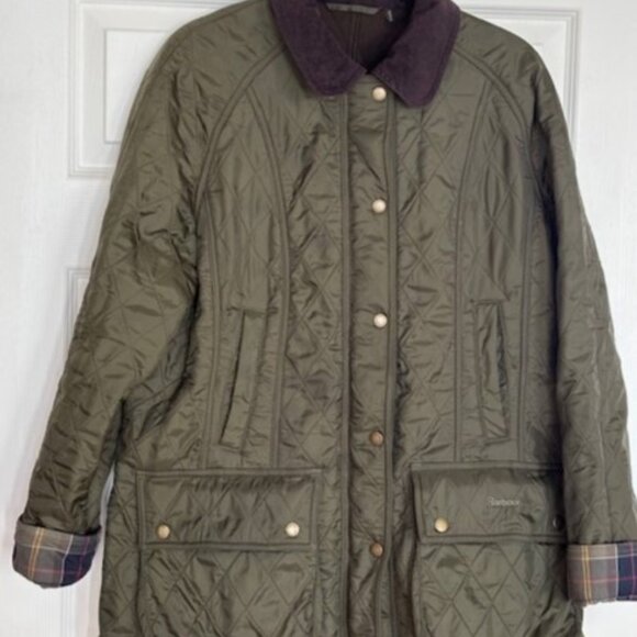 Barbour Jacket Olive size 12 - Picture 4 of 8